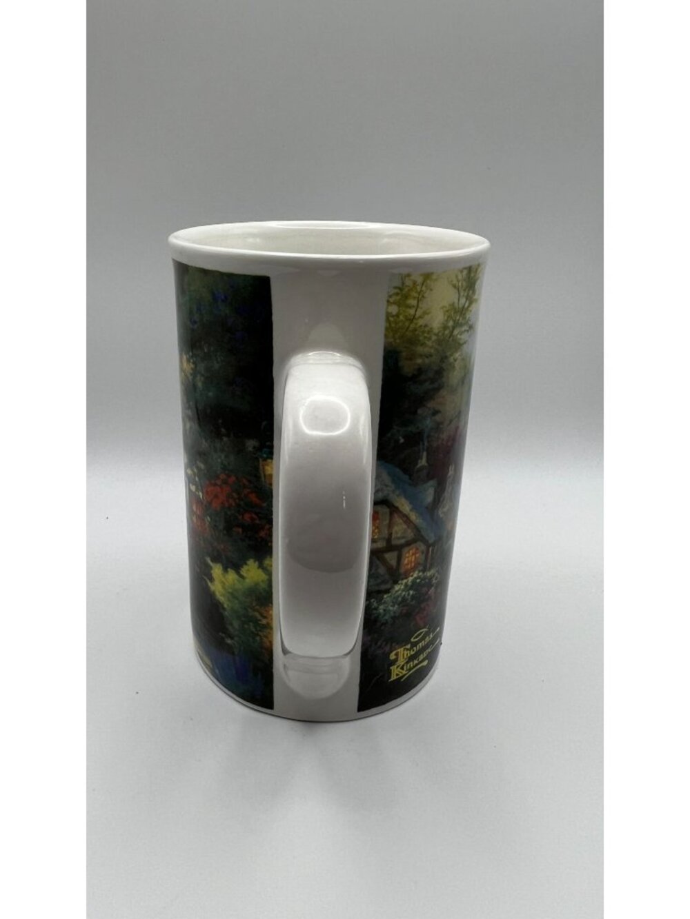 Thomas Kinkade Cobblestone Village Ceramic Mug Dishwasher & Microwave Safe 1998 - Picture 4 of 6
